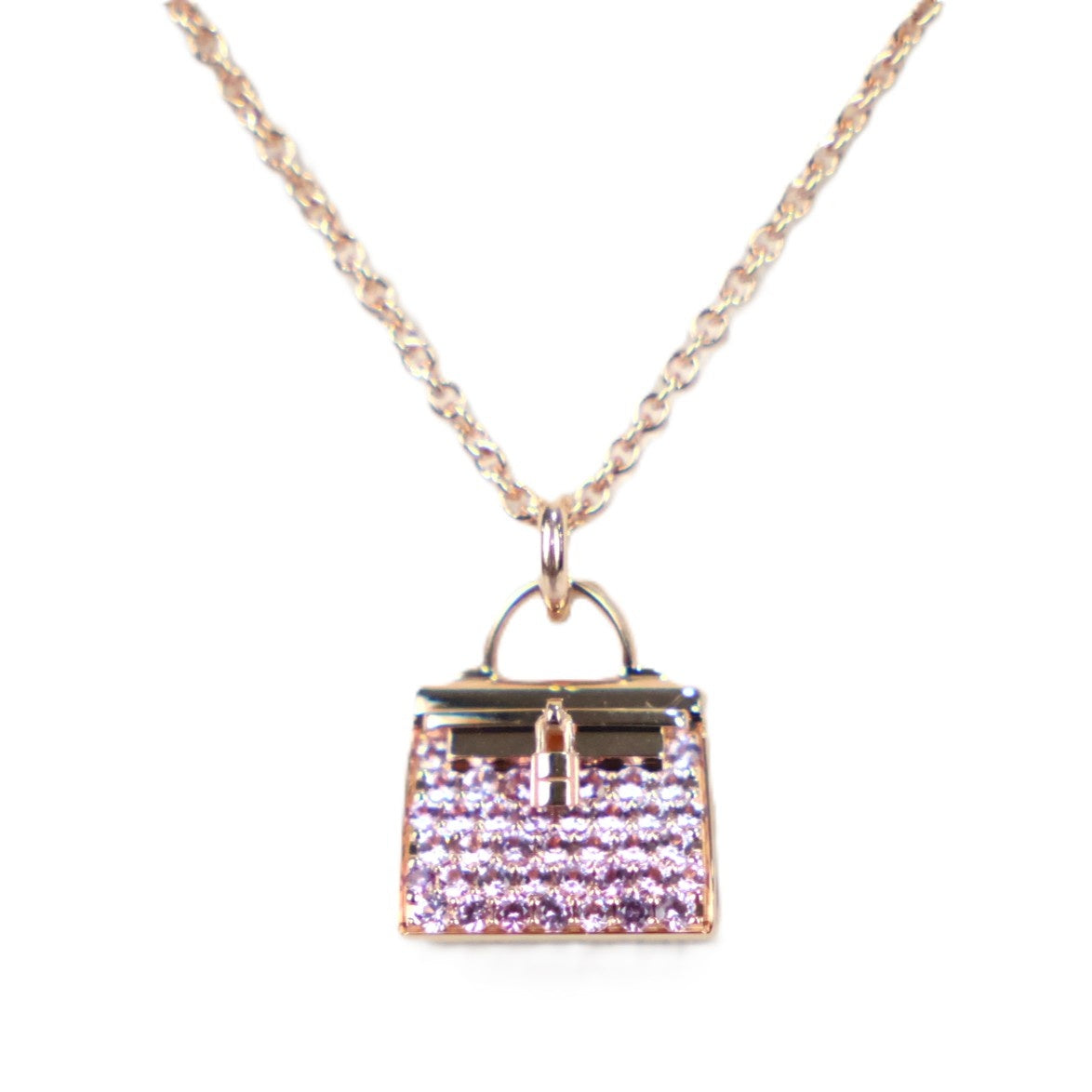 HERMES H121306B Amulettes Kelly Necklace