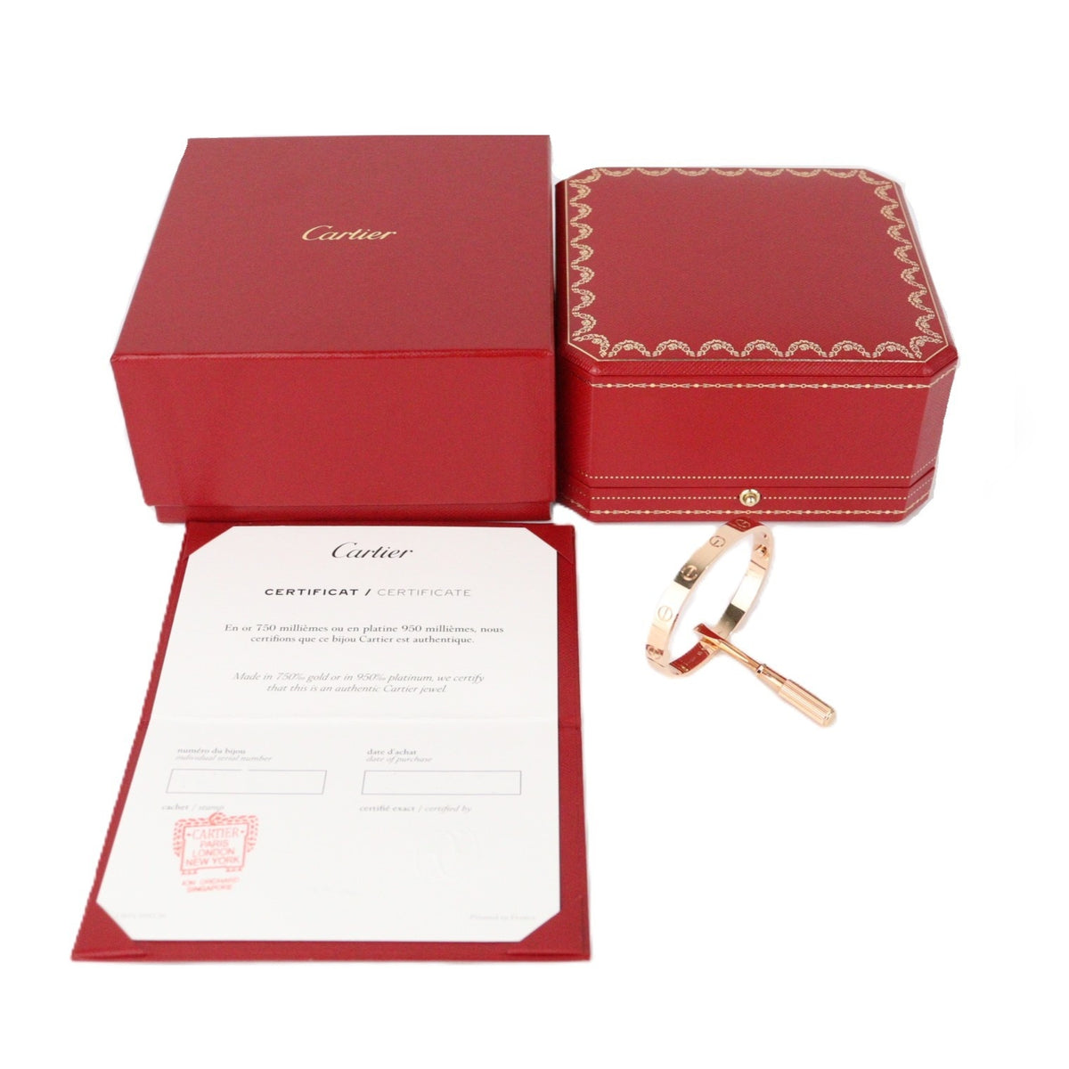 Cartier B6081715 Love Single-Screw Closure Classic #15 Bracelet