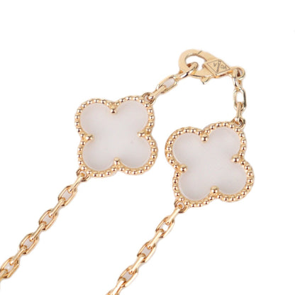 Van Cleef & Arpels VCARP39D00 Vintage Alhambra Rock Crystal 5-Motifs Bracelet
