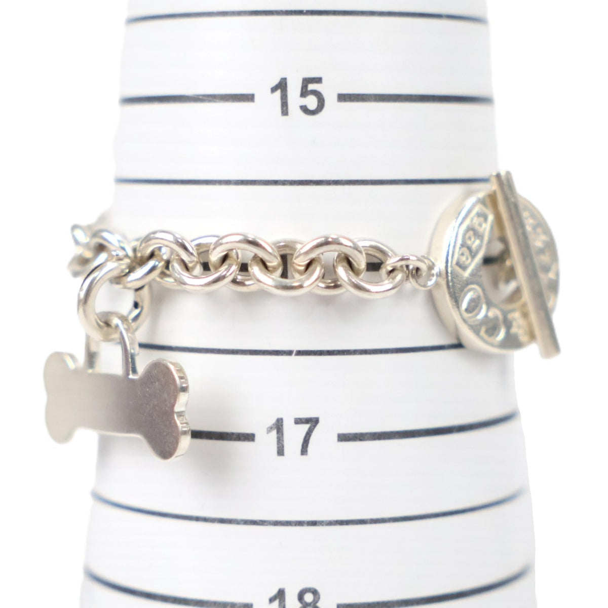 TIFFANY & Co. Dog + Dog Bone Tag + Toggle Bracelet