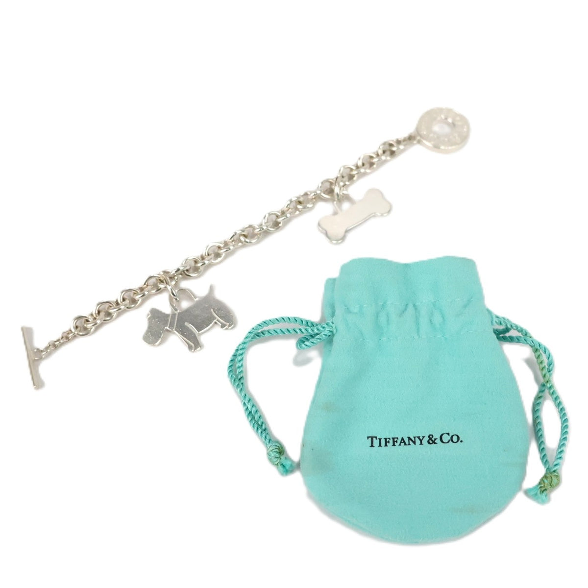 TIFFANY & Co. Dog + Dog Bone Tag + Toggle Bracelet