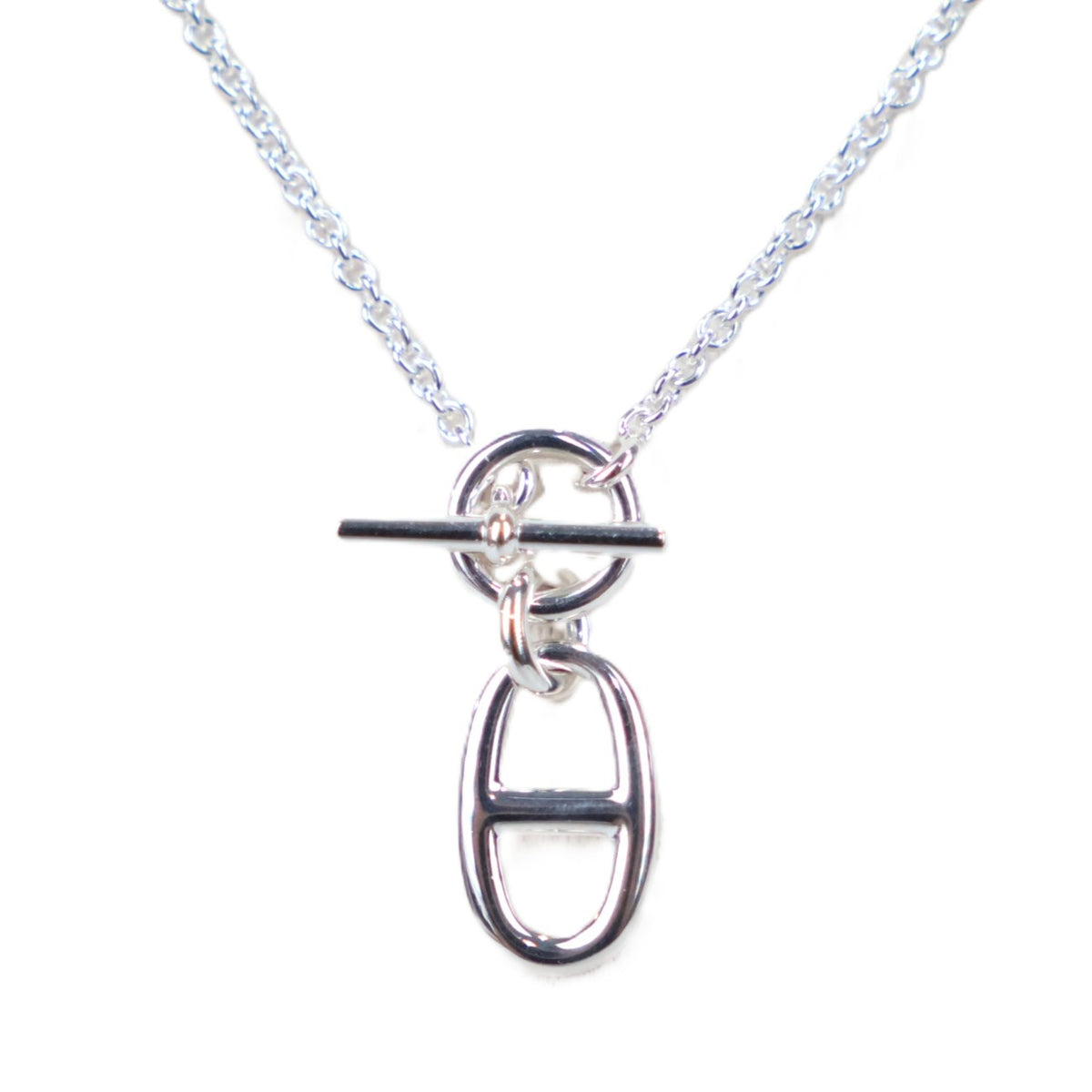 HERMES H104141B Chaine d'Ancre Pendant Necklace