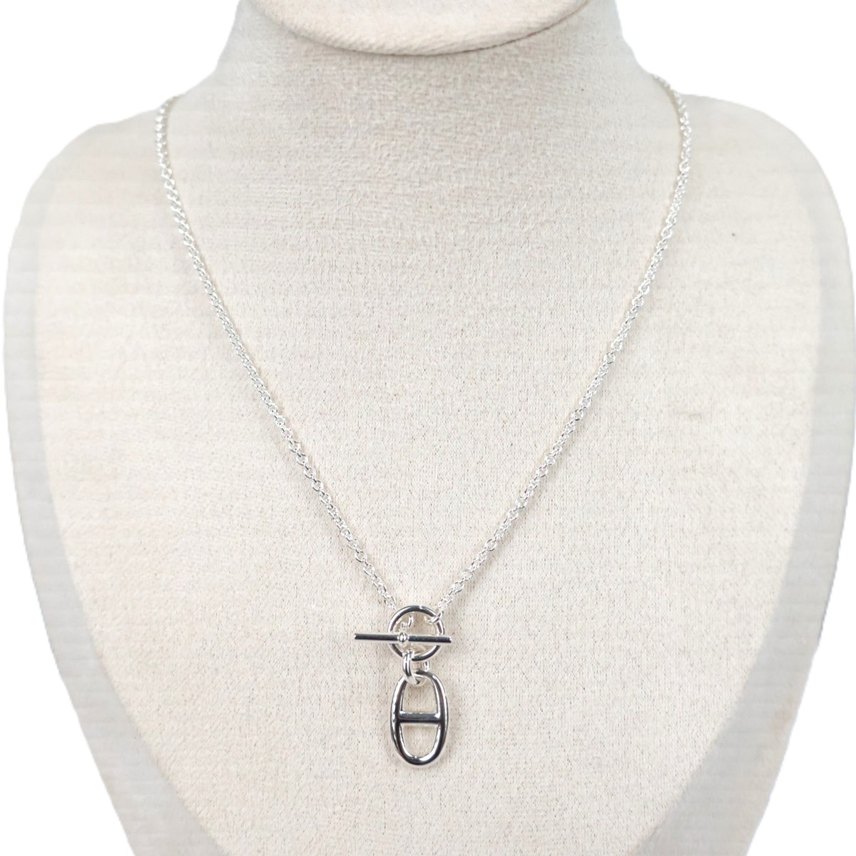 HERMES H104141B Chaine d'Ancre Pendant Necklace