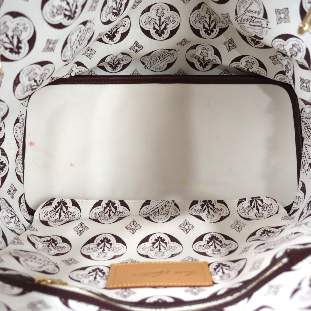 LOUIS VUITTON M28377 NEVERFULL INSIDE OUT MM TOTE BAG