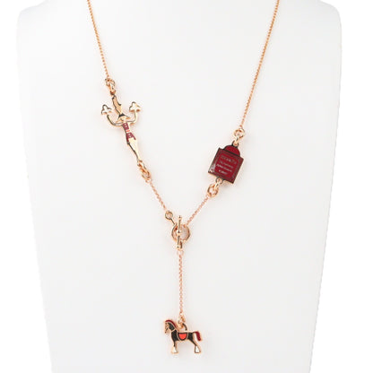 HERMES 100005FO CHEVAL NECKLACE
