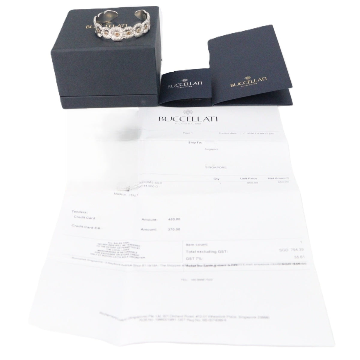 BUCCELLATI JAGBRA013552 Blossoms Daisy Cuff #16 Bracelet