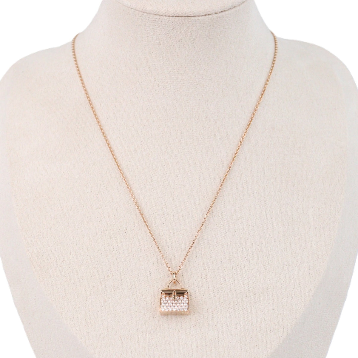 HERMES H121310B Amulettes Kelly Necklace