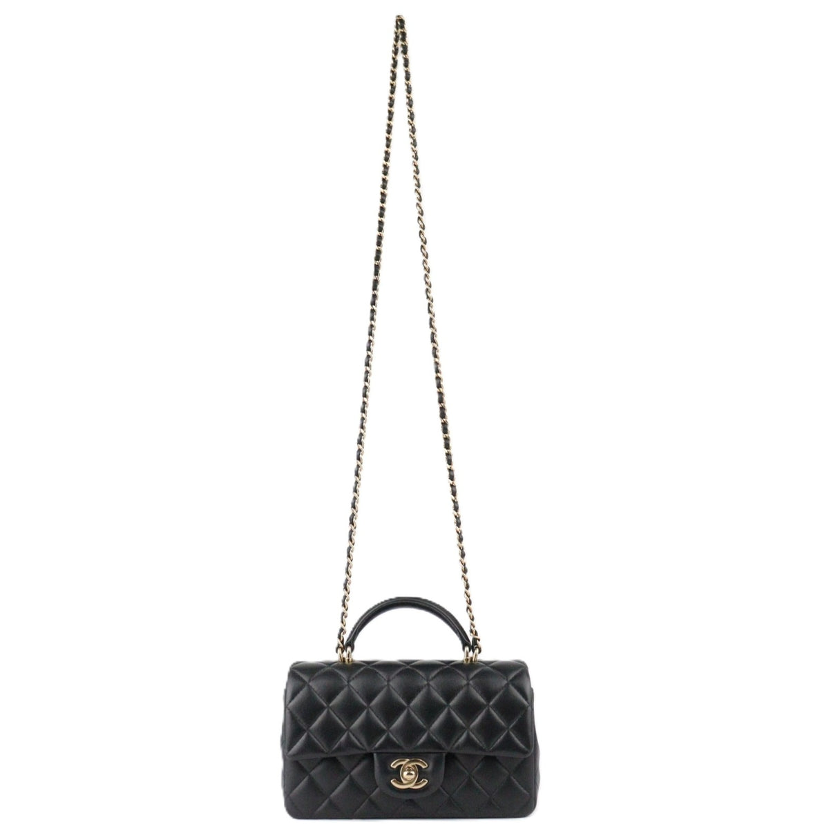 CHANEL AS2431 TOP HANDLE FLAP HANDBAG