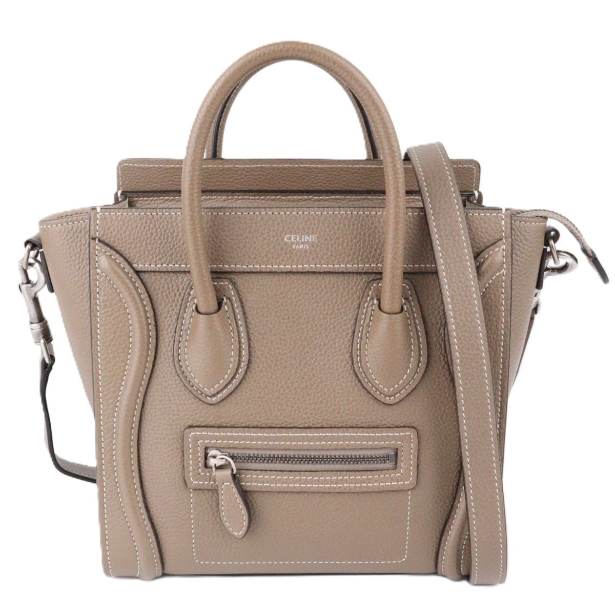 CELINE 189243DRU LUGGAGE NANO HANDBAG