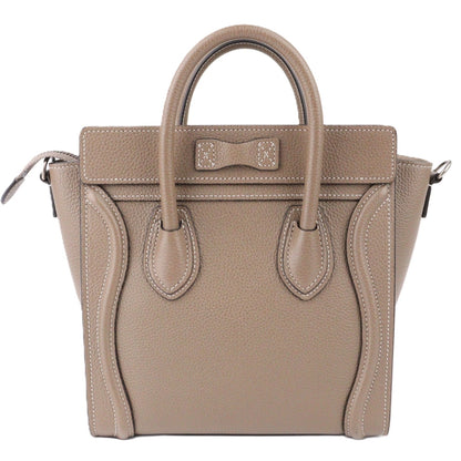 CELINE 189243DRU LUGGAGE NANO HANDBAG