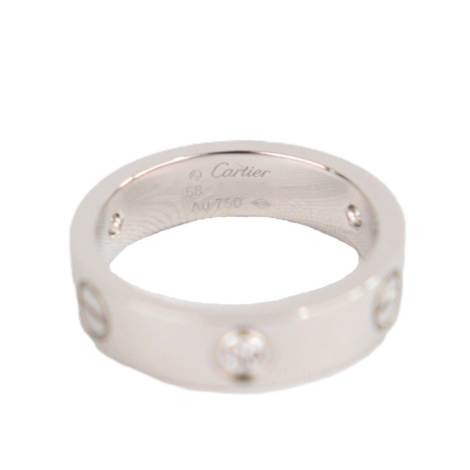 Cartier Love Classic 3-Diamonds #58 Ring
