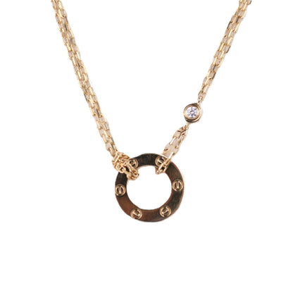 Cartier B7219500 Love Pendant 2-Diamonds Necklace