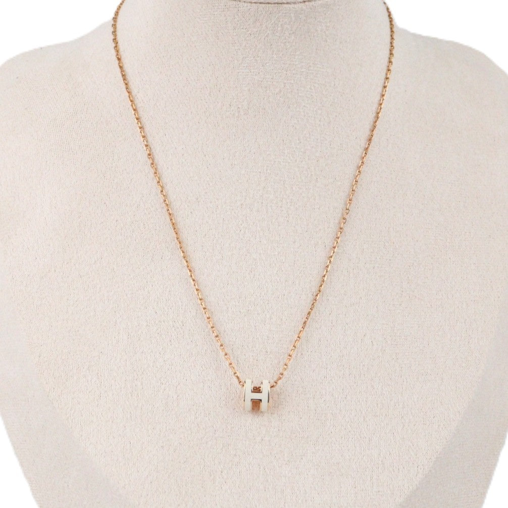 HERMES 147992FO POP H MINI NECKLACE