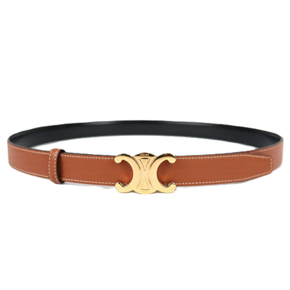 CELINE 45BLZ3APC TRIOMPHE MEDIUM 25MM 85 BELT