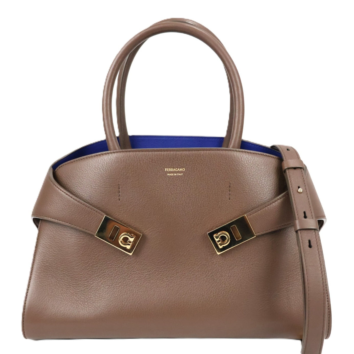 FERRAGAMO 21 5608 HUG MEDIUM TOTE BAG