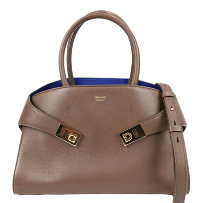 FERRAGAMO 21 5608 HUG MEDIUM TOTE BAG