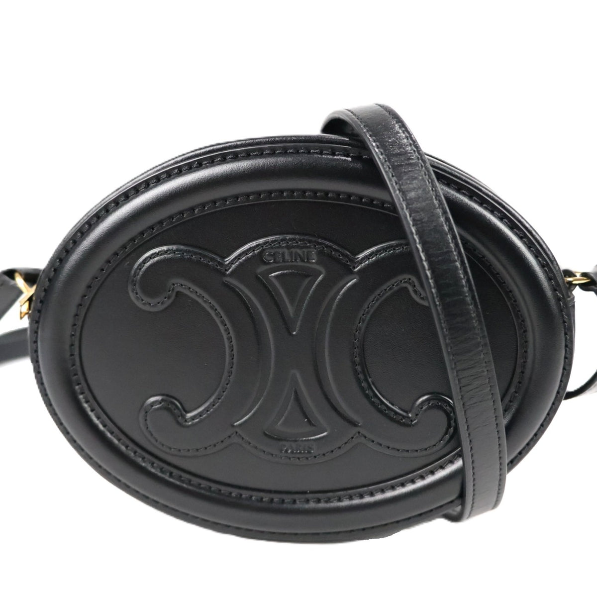 CELINE 10I703DPQ OVAL PURSE MINI BAG