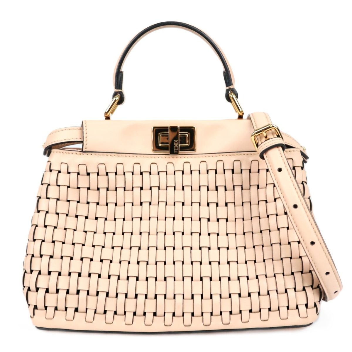 FENDI 8BN244 ALOX PEEK A BOO MINI HANDBAG
