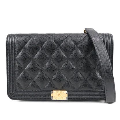 CHANEL AP1117 BOY CHANEL WALLET ON CHAIN