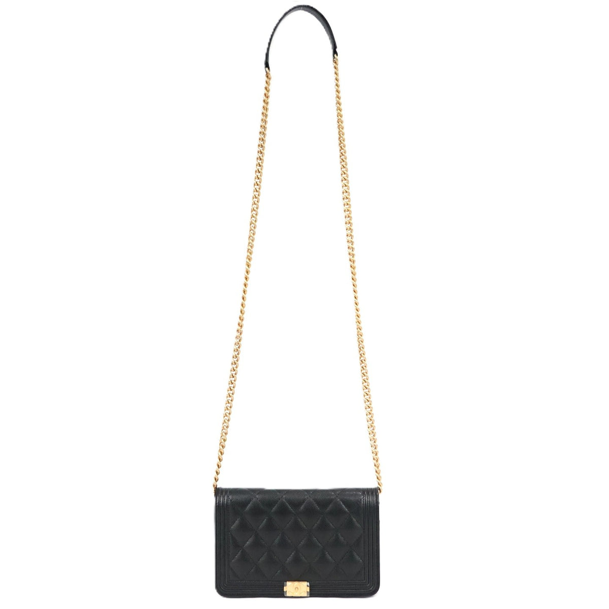 CHANEL AP1117 BOY CHANEL WALLET ON CHAIN