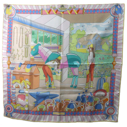 HERMES 904207S CARRE90 DOUBLE FACE SCARF